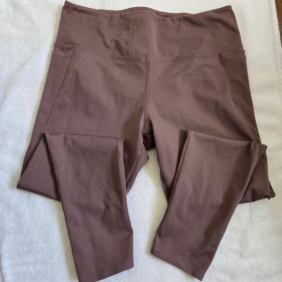 Danskin XL Pink Purple Mauve Side Pocket High Waist Skinny Leggings - Picture 2 of 7